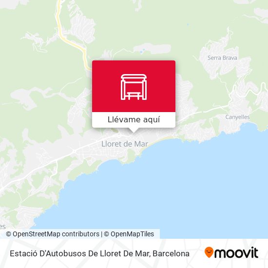 Mapa Estació D'Autobusos De Lloret De Mar