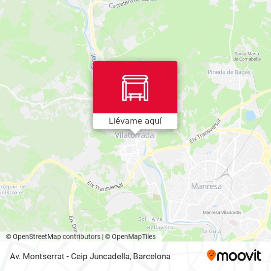 Mapa Av. Montserrat - Ceip Juncadella