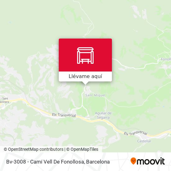 Mapa Bv-3008 - Camí Vell De Fonollosa