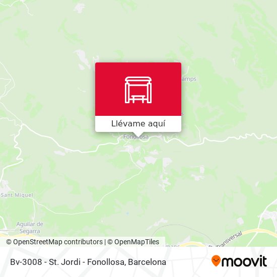 Mapa Bv-3008 - St. Jordi - Fonollosa