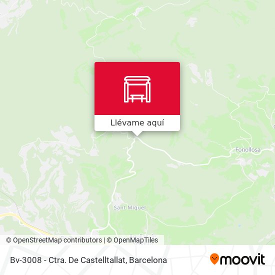 Mapa Bv-3008 - Ctra. De Castelltallat