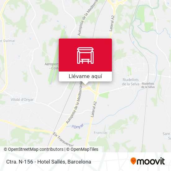 Mapa Ctra. N-156 - Hotel Sallés