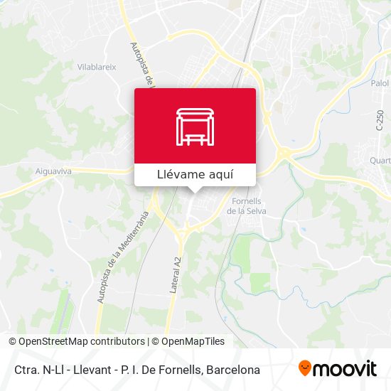 Mapa Ctra. N-Ll - Llevant - P. I. De Fornells
