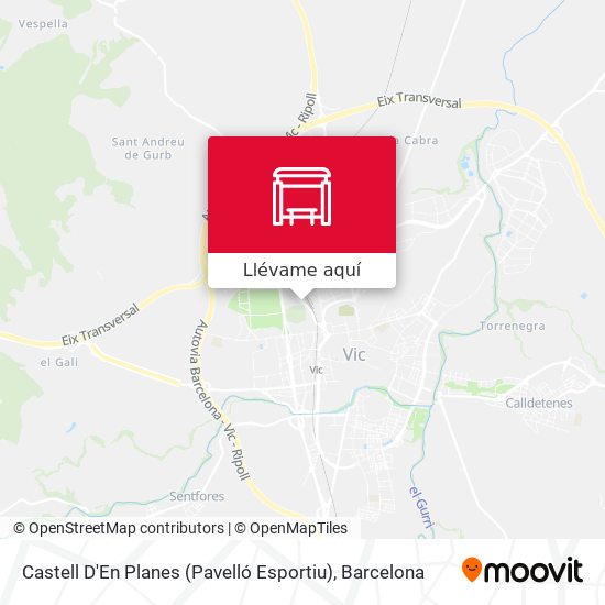 Mapa Castell D'En Planes (Pavelló Esportiu)