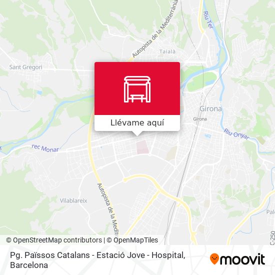 Mapa Pg. Païssos Catalans - Estació Jove - Hospital