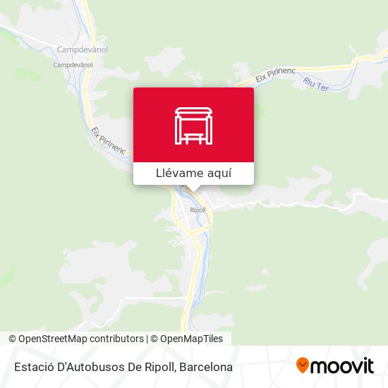 Mapa Estació D'Autobusos De Ripoll