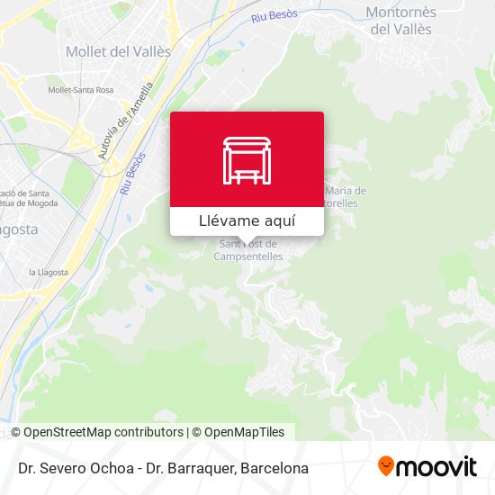Mapa Dr. Severo Ochoa - Dr. Barraquer