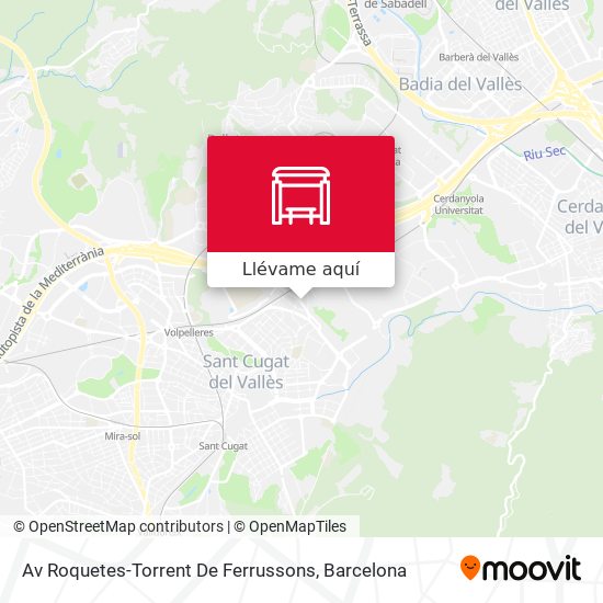 Mapa Av Roquetes-Torrent De Ferrussons