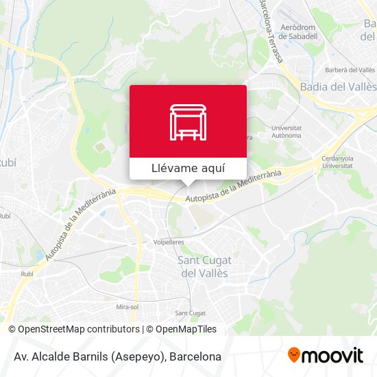 Mapa Av. Alcalde Barnils (Asepeyo)