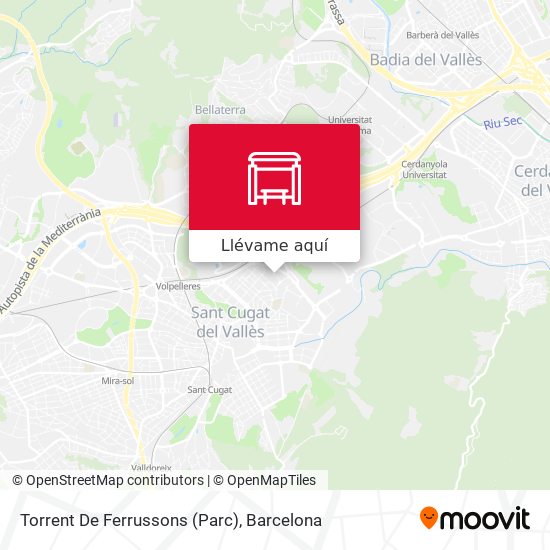 Mapa Torrent De Ferrussons (Parc)