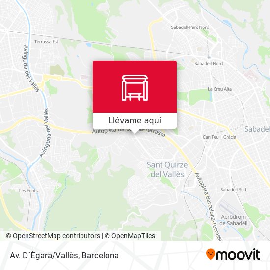 Mapa Av. D´Ègara/Vallès