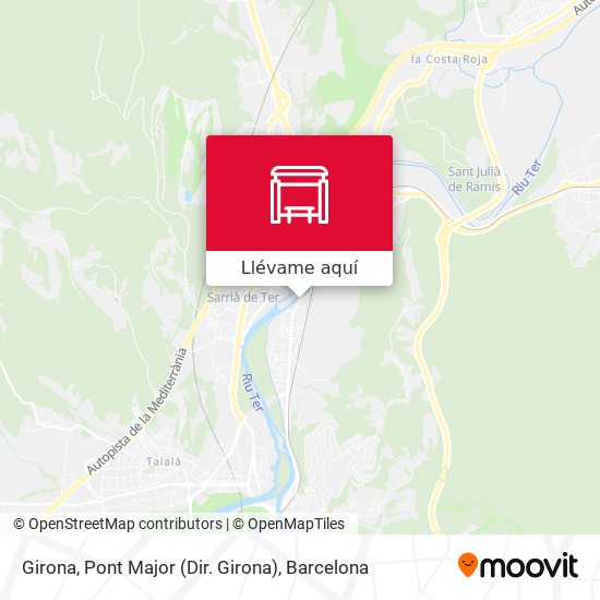 Mapa Girona, Pont Major (Dir. Girona)