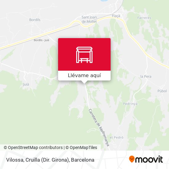 Mapa Vilossa, Cruilla (Dir. Girona)