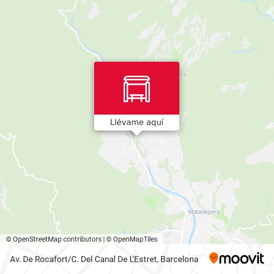 Mapa Av. De Rocafort / C. Del Canal De L'Estret