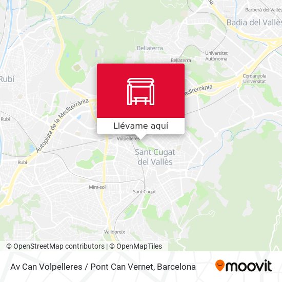 Mapa Av Can Volpelleres / Pont Can Vernet