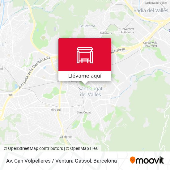 Mapa Av. Can Volpelleres / Ventura Gassol