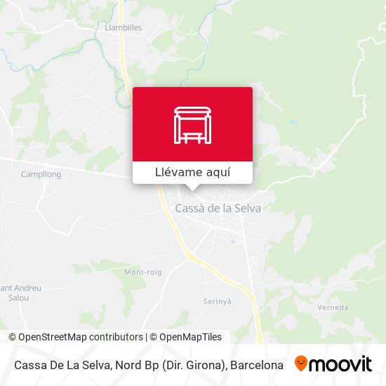 Mapa Cassa De La Selva, Nord Bp (Dir. Girona)