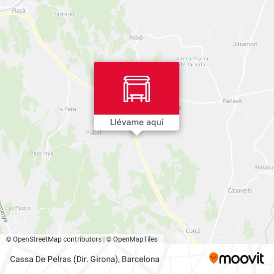 Mapa Cassa De Pelras (Dir. Girona)