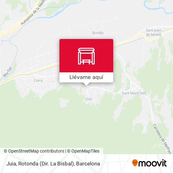 Mapa Juia, Rotonda (Dir. La Bisbal)