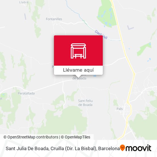 Mapa Sant Julia De Boada, Cruilla (Dir. La Bisbal)