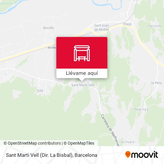 Mapa Sant Marti Vell (Dir. La Bisbal)
