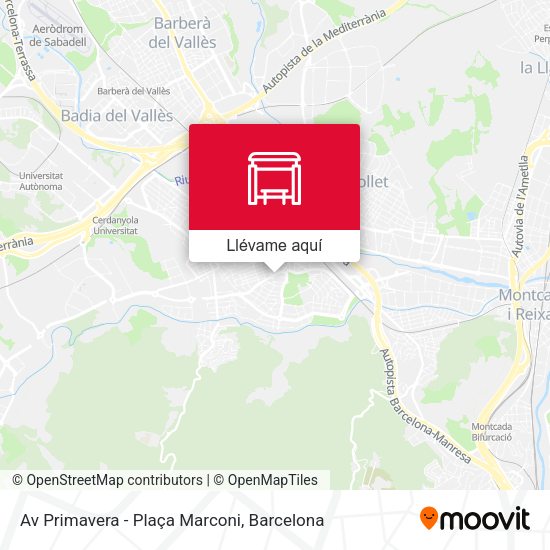 Mapa Av Primavera - Plaça Marconi