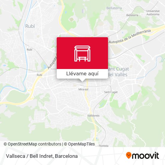 Mapa Vallseca / Bell Indret
