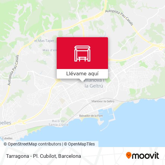 Mapa Tarragona - Pl. Cubilot