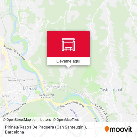 Mapa Pirineu / Rasos De Paguera (Can Santeugini)