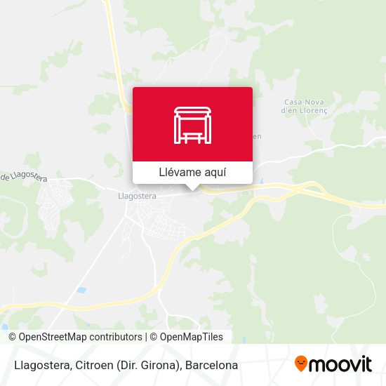 Mapa Llagostera, Citroen (Dir. Girona)
