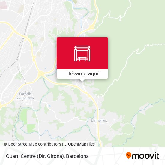 Mapa Quart, Centre (Dir. Girona)