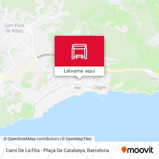 Mapa Camí De La Fita - Plaça De Catalunya