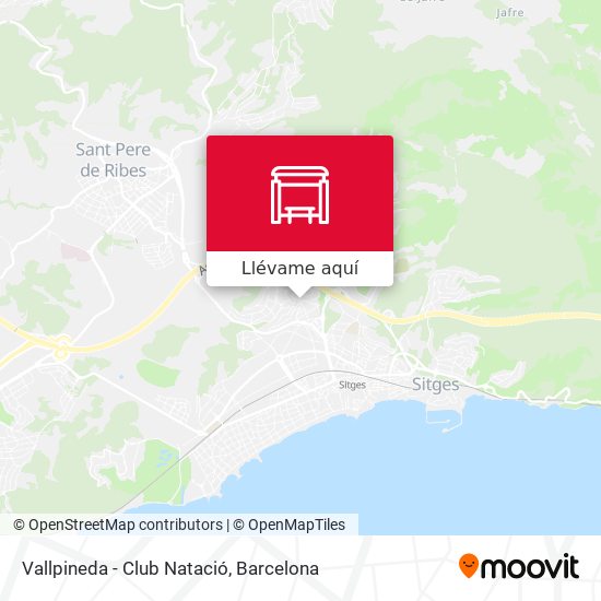 Mapa Vallpineda - Club Natació