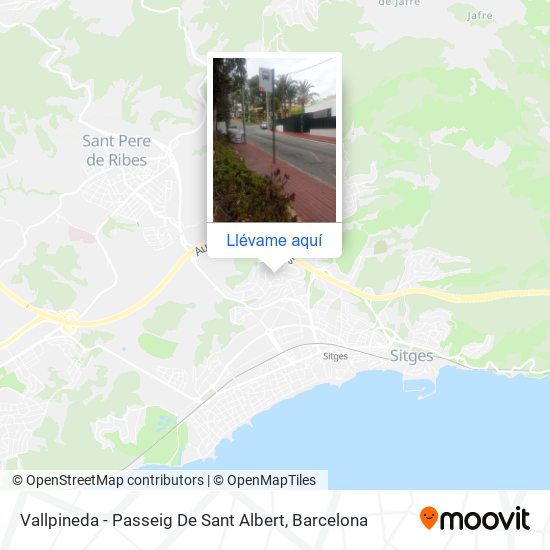 Mapa Vallpineda - Passeig De Sant Albert