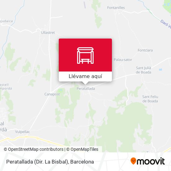 Mapa Peratallada (Dir. La Bisbal)