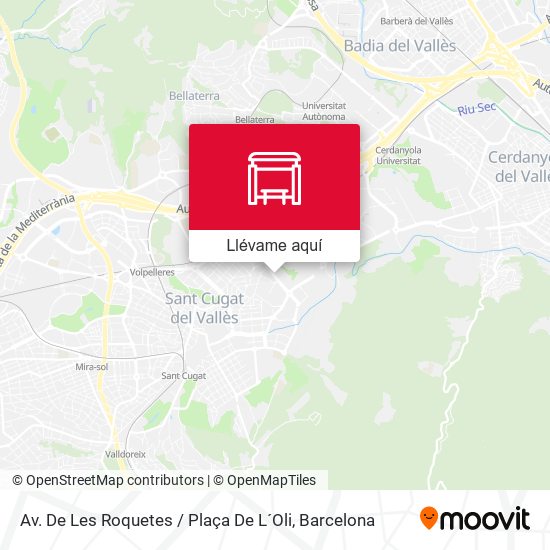 Mapa Av. De Les Roquetes / Plaça De L´Oli