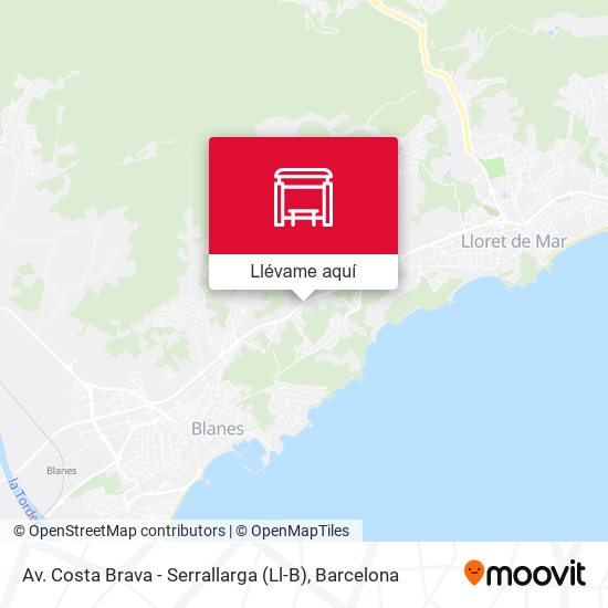 Mapa Av. Costa Brava - Serrallarga (Ll-B)