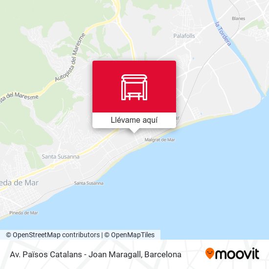 Mapa Av. Països Catalans - Joan Maragall