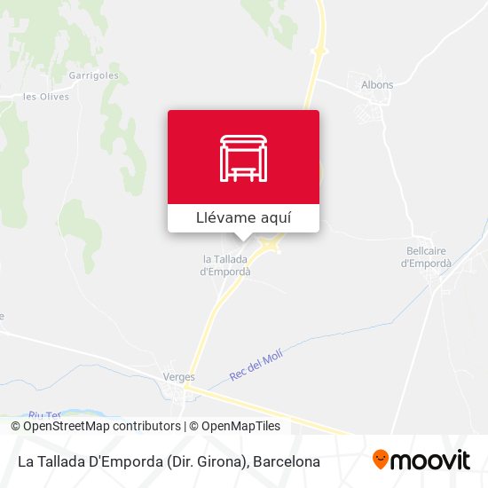 Mapa La Tallada D'Emporda (Dir. Girona)