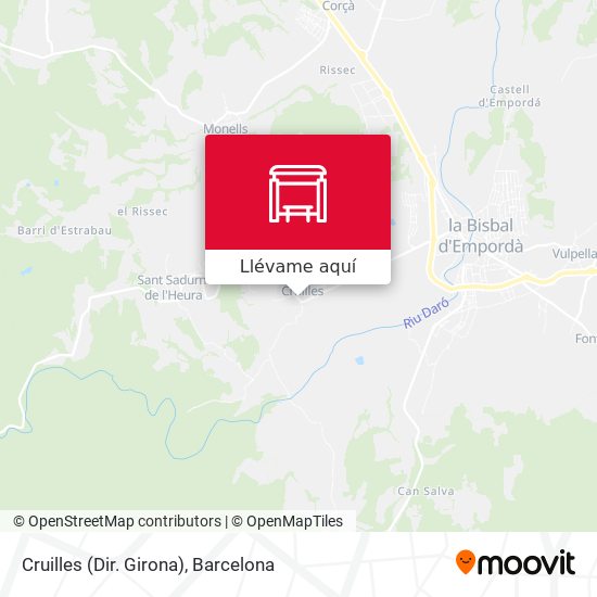 Mapa Cruilles (Dir. Girona)