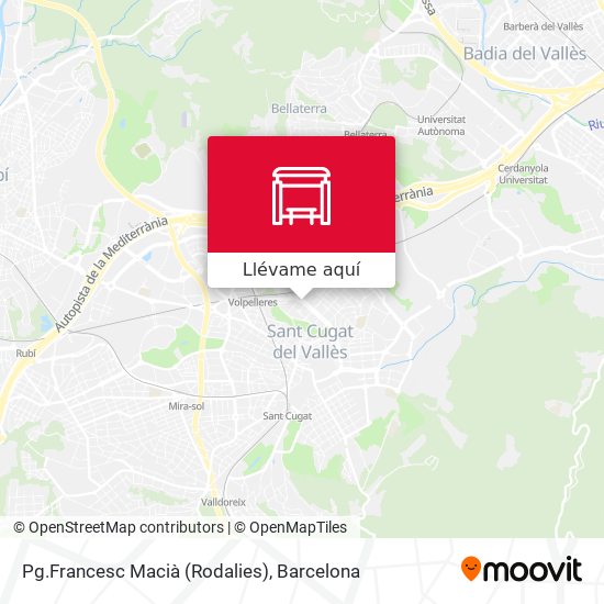 Mapa Pg.Francesc Macià (Rodalies)