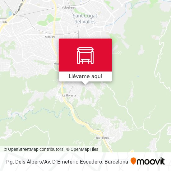 Mapa Pg. Dels Àlbers / Av. D´Emeterio Escudero