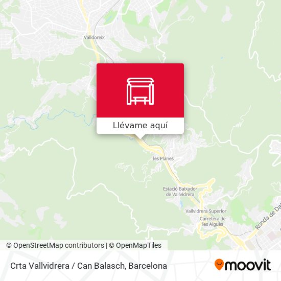 Mapa Crta Vallvidrera / Can Balasch