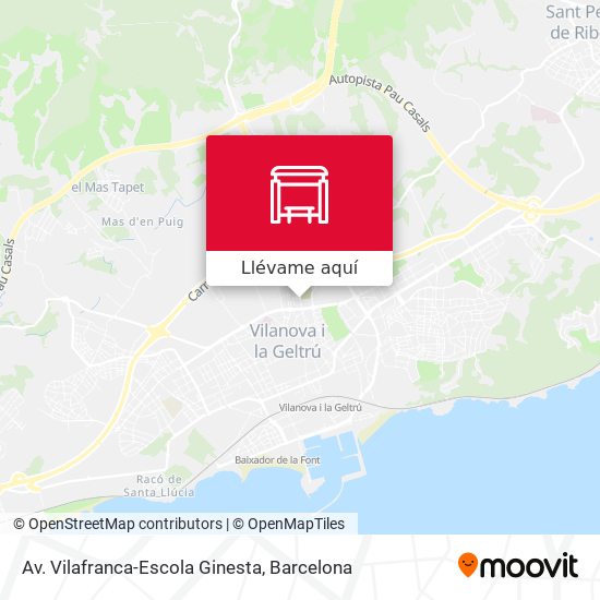 Mapa Av. Vilafranca-Escola Ginesta