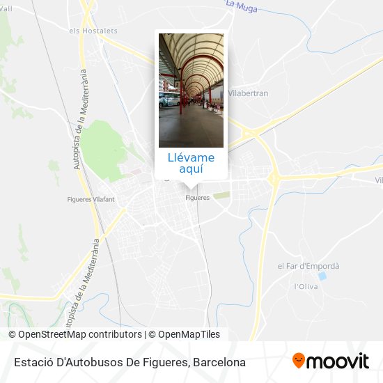 Mapa Estació D'Autobusos De Figueres