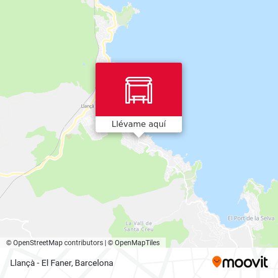 Mapa Llançà - El Faner