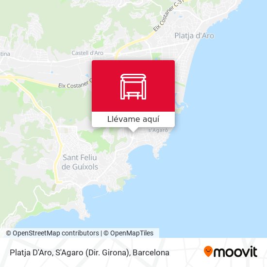 Mapa Platja D'Aro, S'Agaro (Dir. Girona)