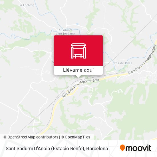 Mapa Sant Sadurní D'Anoia (Estació Renfe)