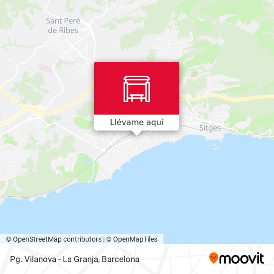Mapa Pg. Vilanova - La Granja