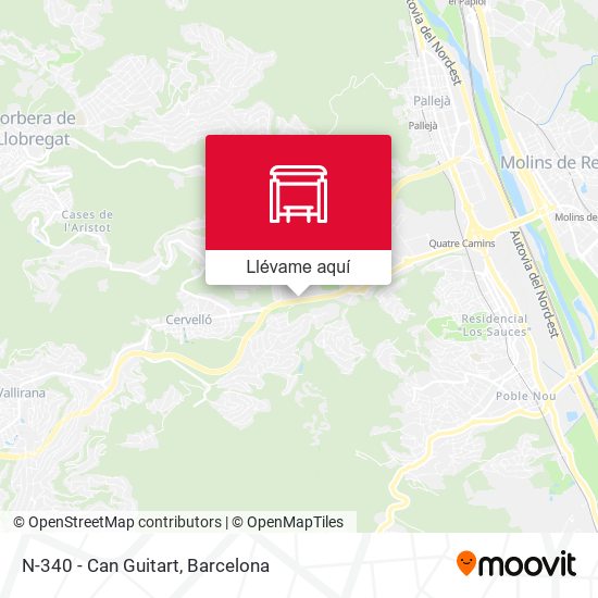 Mapa N-340 - Can Guitart